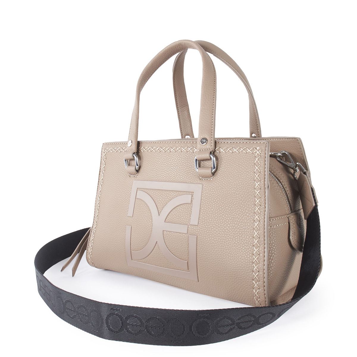 Bolso Satchel Color Fango Para Mujer Cloe