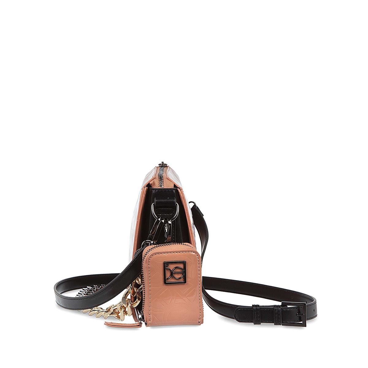Bolso Cross Body Color Nude Para Mujer Cloe