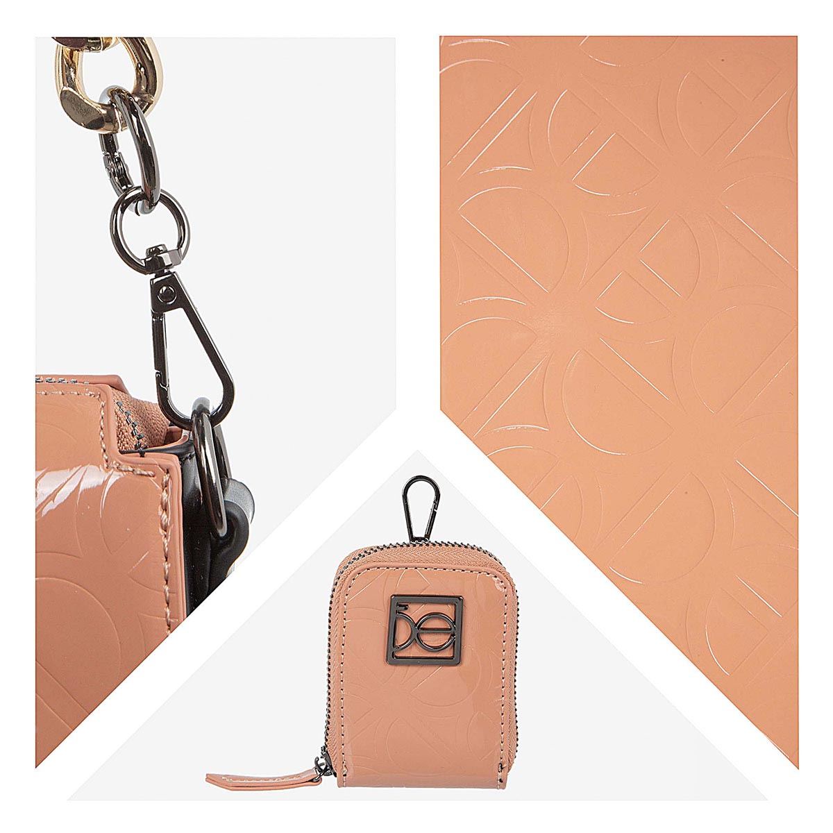 Bolso Cross Body Color Nude Para Mujer Cloe