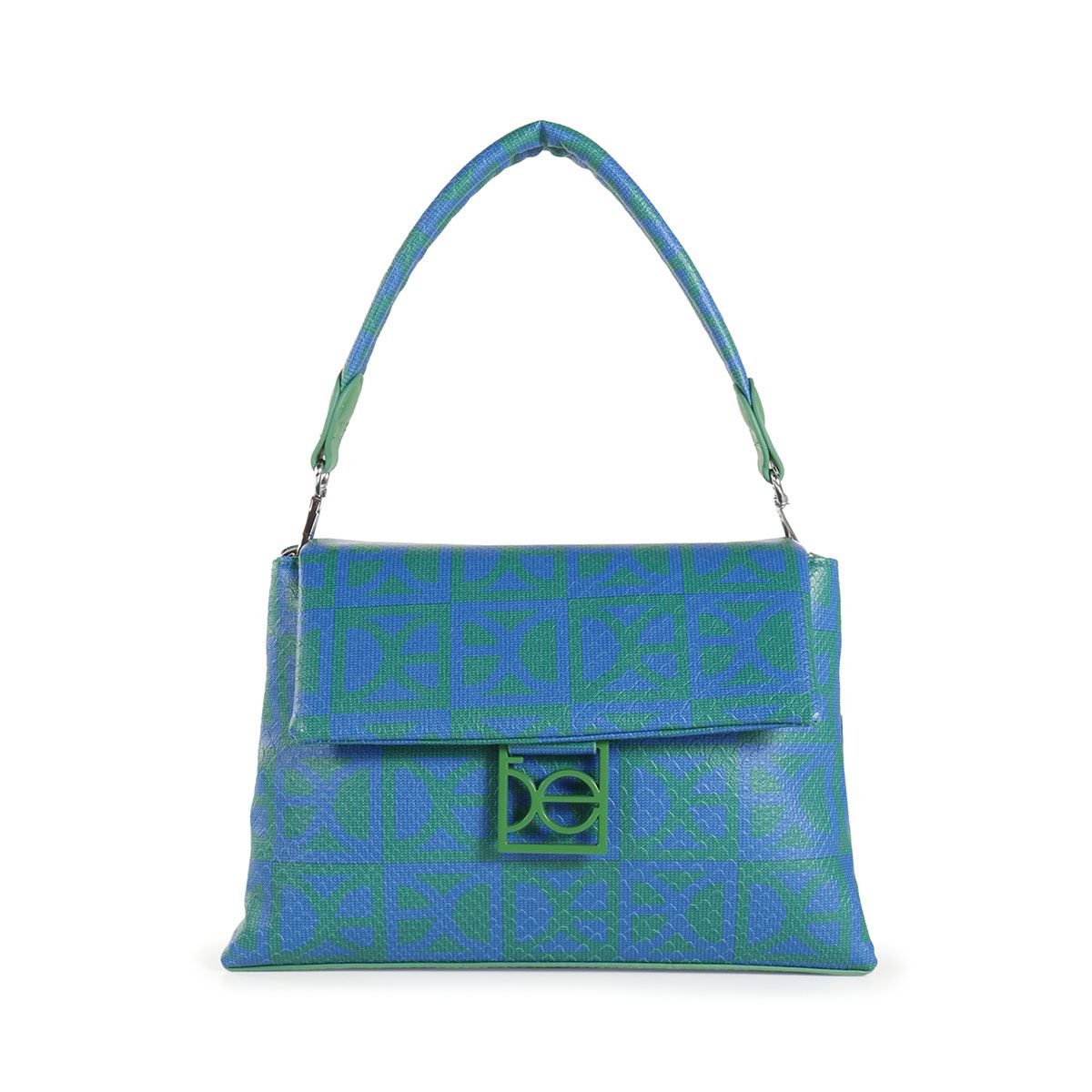 Bolso Satchel Cloe Verde para Mujer