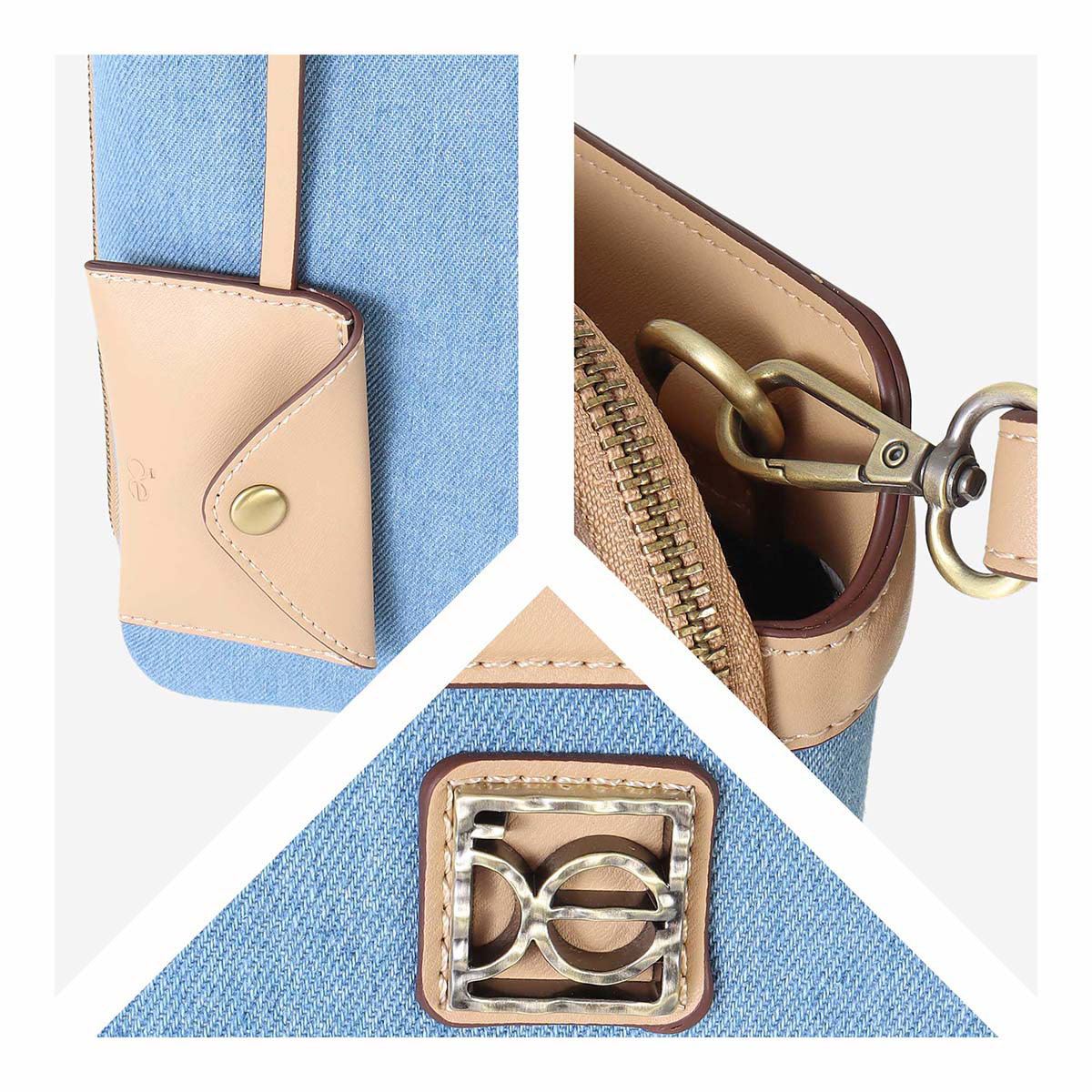 Bolso Porta Laptop color Azul para Mujer Cloe