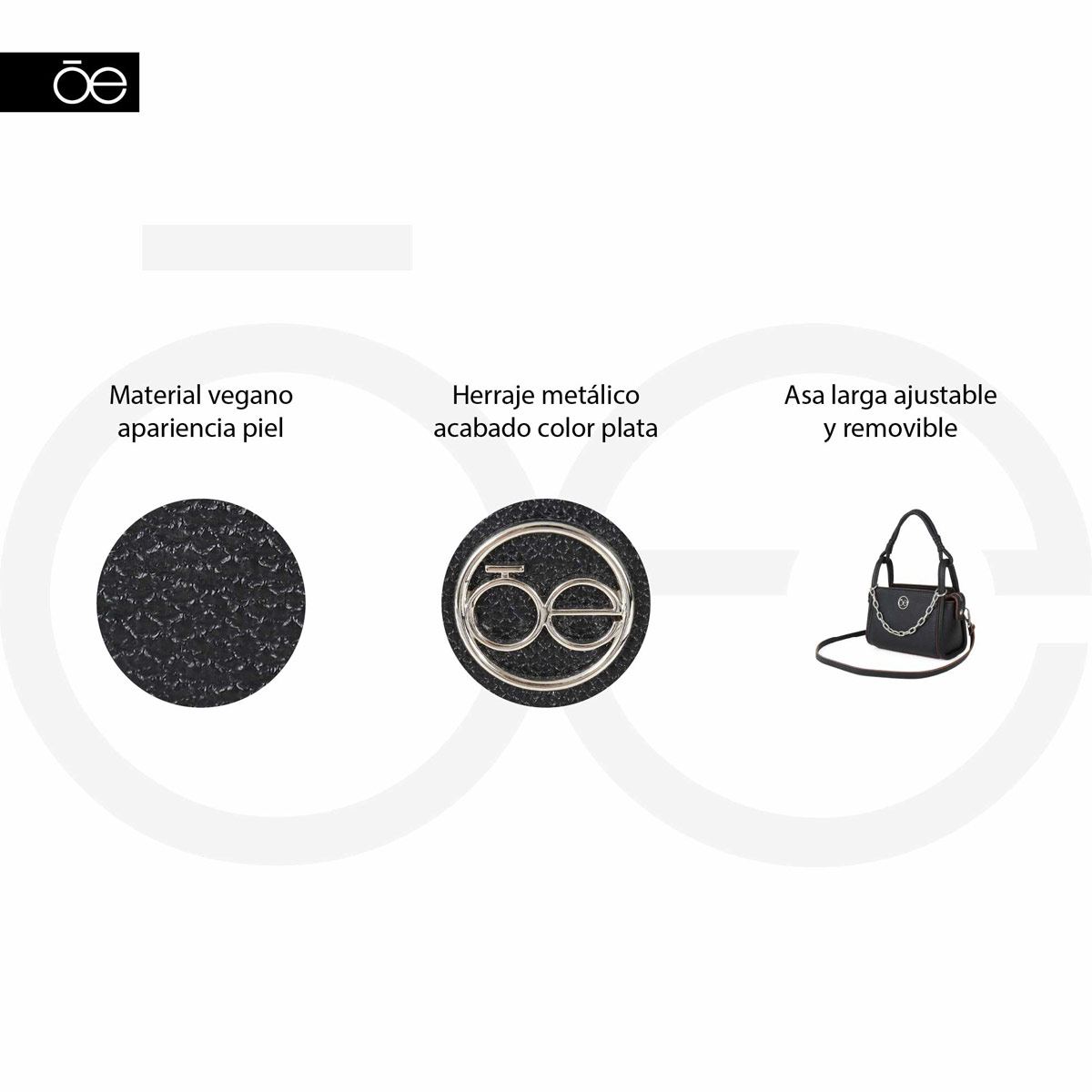 Bolso satchel cloe modelo 1BLCV23721NEG