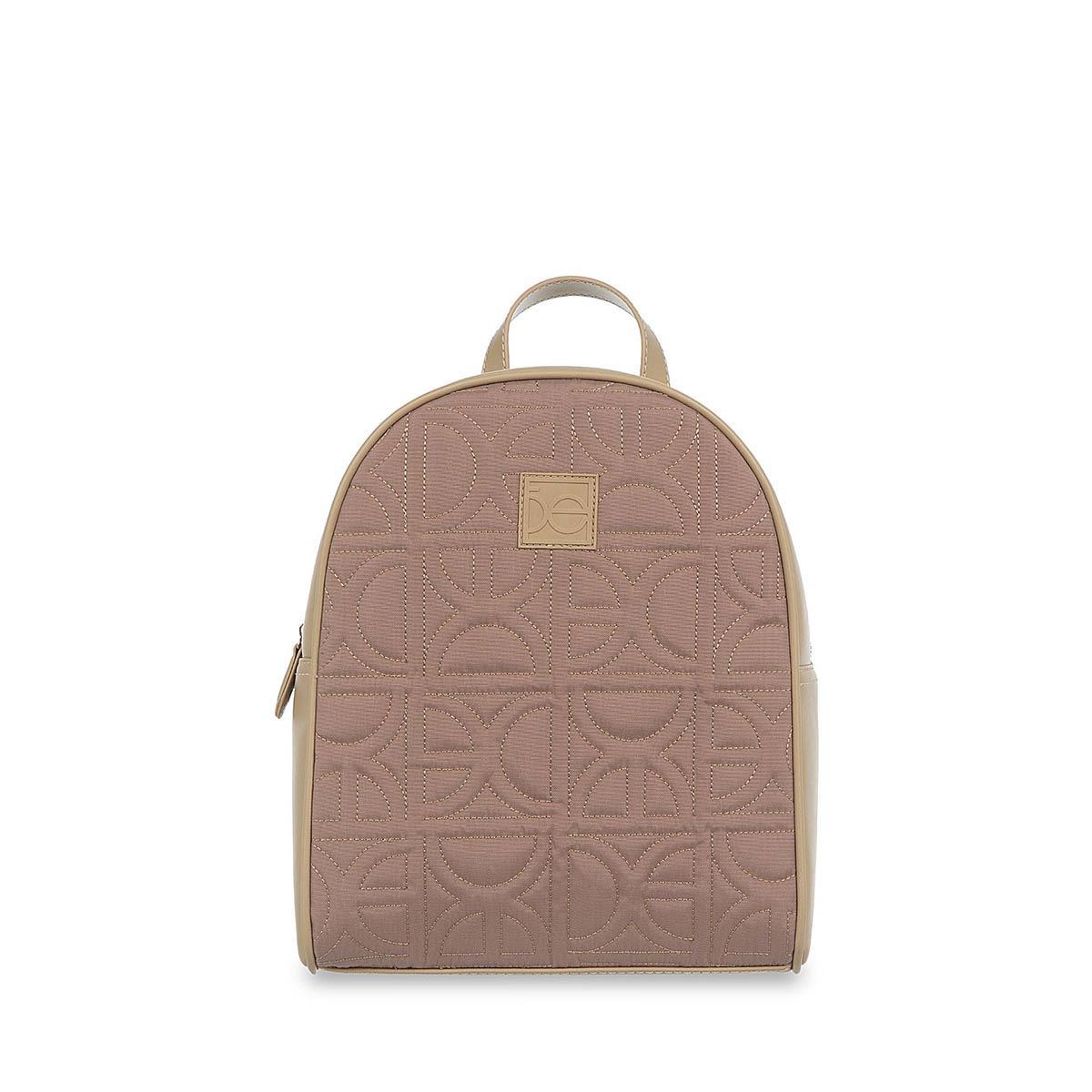 Bolso Backpack Color Beige Para Mujer Cloe