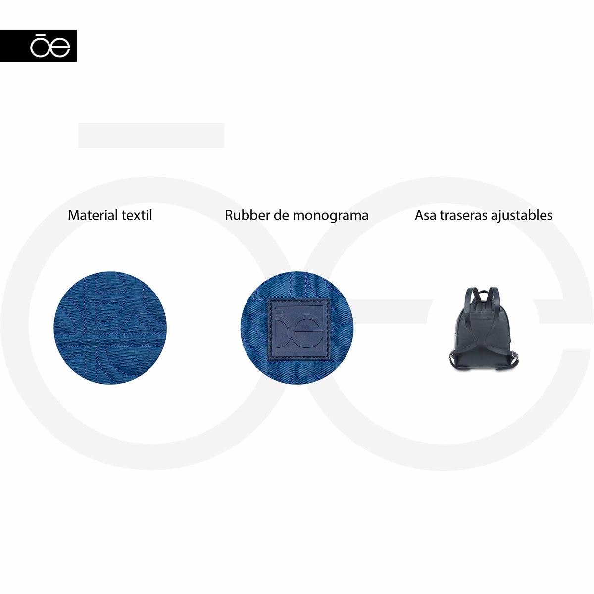 Bolso Backpack Color Beige Para Mujer Cloe