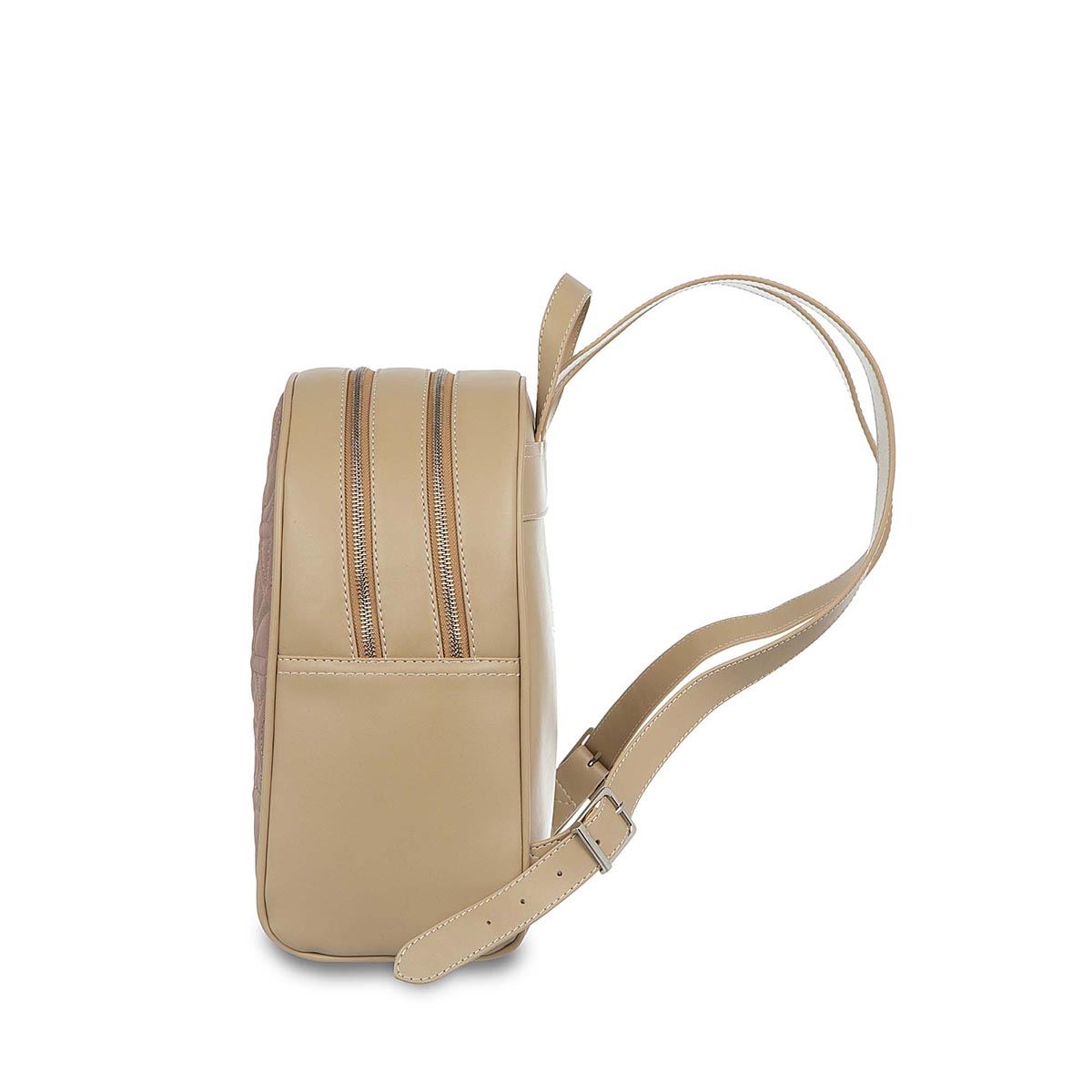 Bolso Backpack Color Beige Para Mujer Cloe