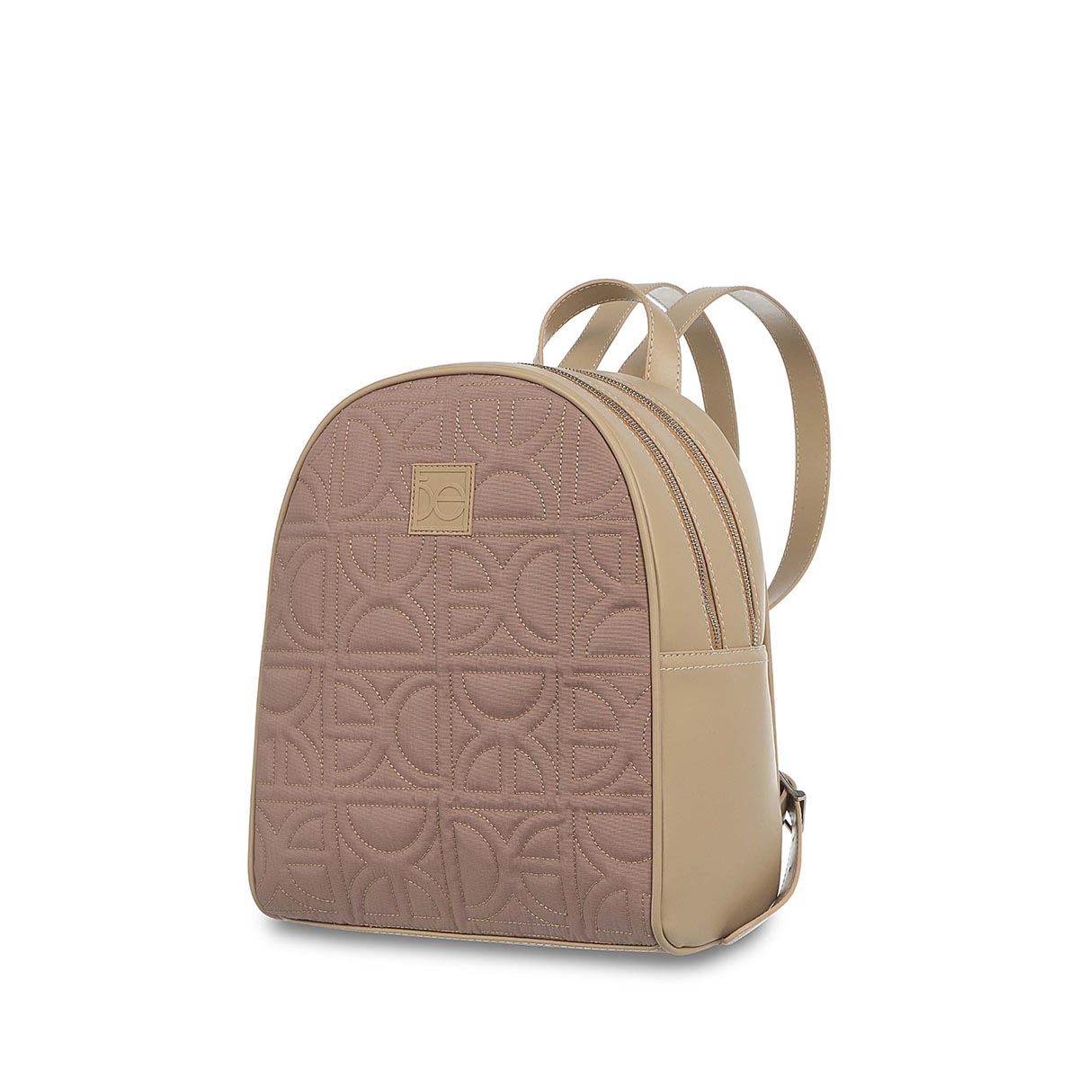 Bolso Backpack Color Beige Para Mujer Cloe