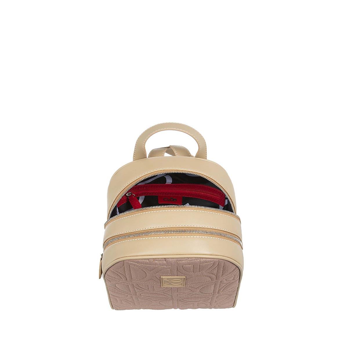 Bolso Backpack Color Beige Para Mujer Cloe