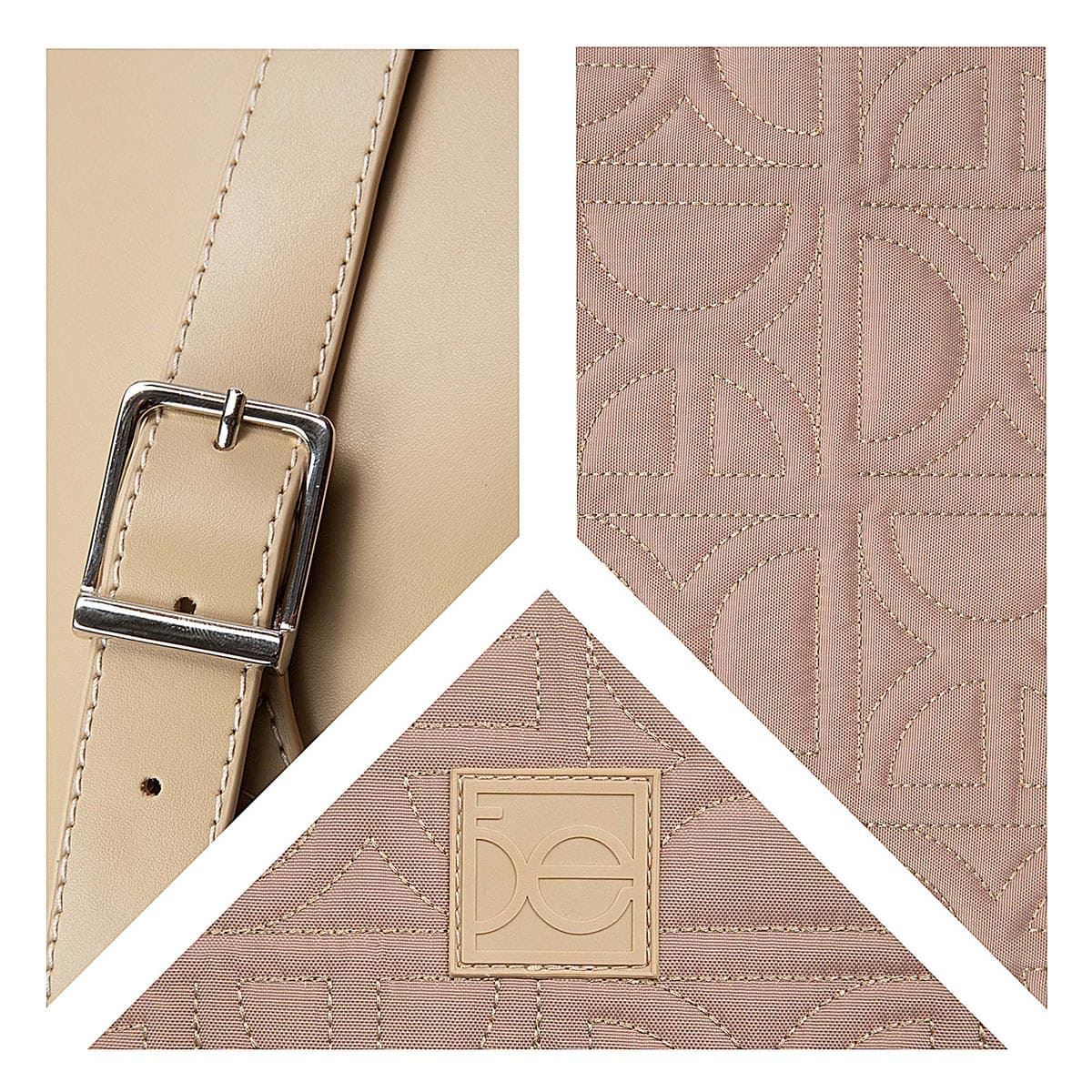 Bolso Backpack Color Beige Para Mujer Cloe