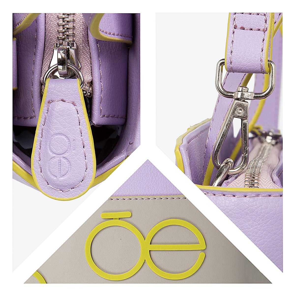 Bolso Satchel Color Lila Para Mujer Cloe