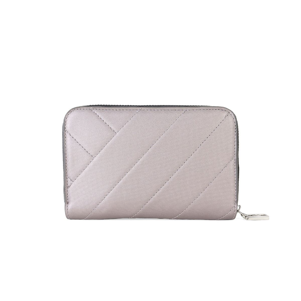 Billetera Cloe Cierre sencillo color Gris para Mujer