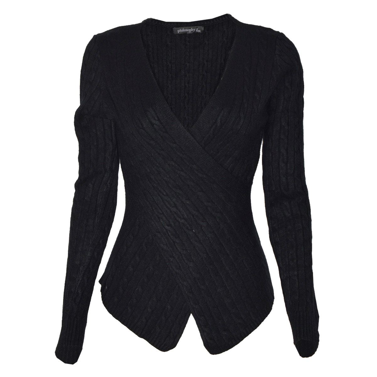 Suéter frente cruzado tejido para mujer Philosophy
