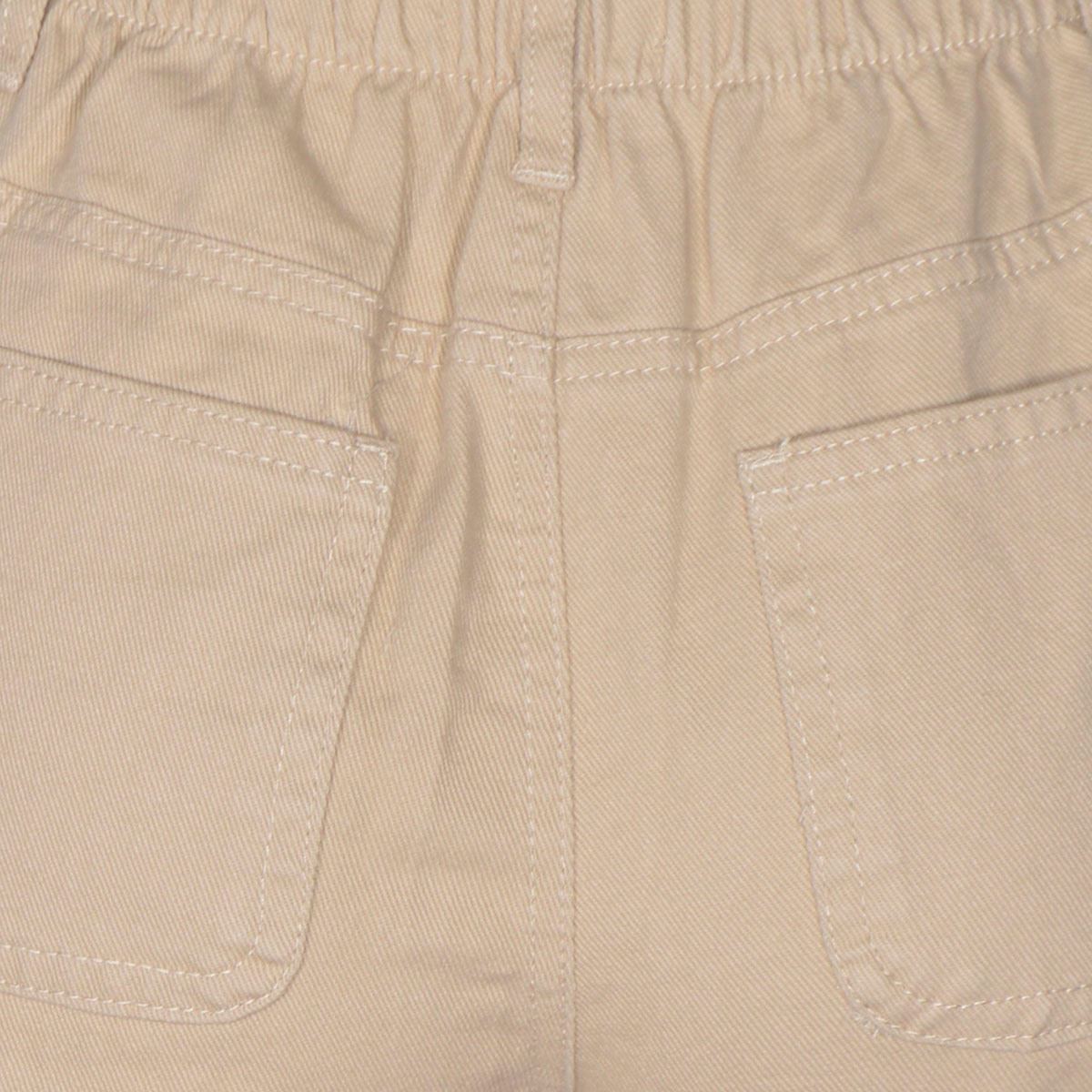 Short recto para mujer con botones y elástico Philosophy talla chica color cafe claro modelo 6616PM