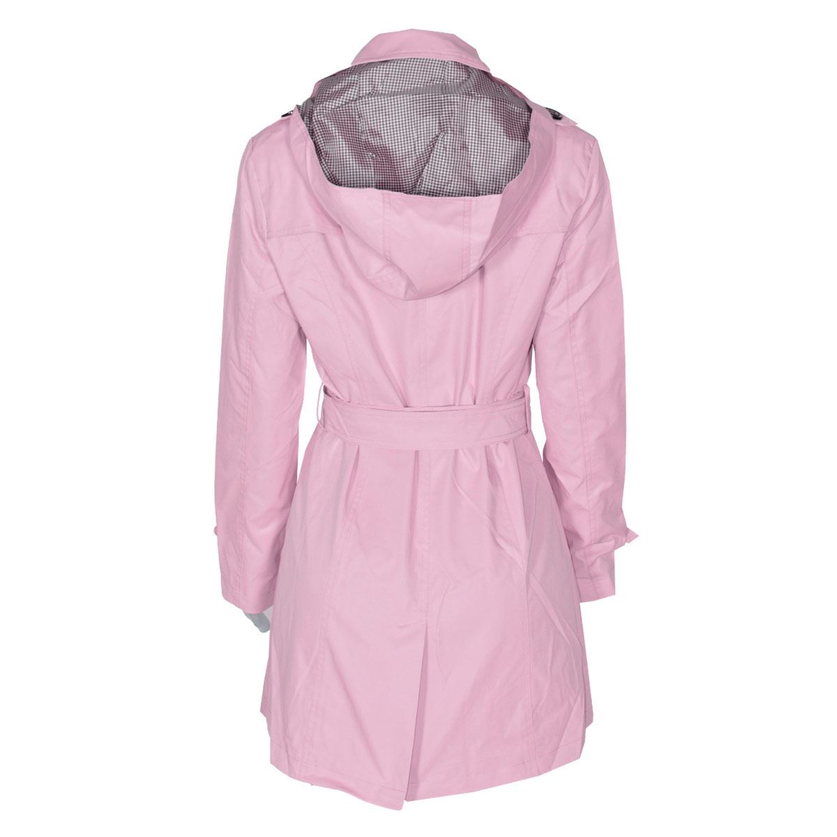 Gabardina Para Mujer, Con Botones Y Cinturón Philosophy Jr Talla Mediana Color Rosa Modelo GPL2304