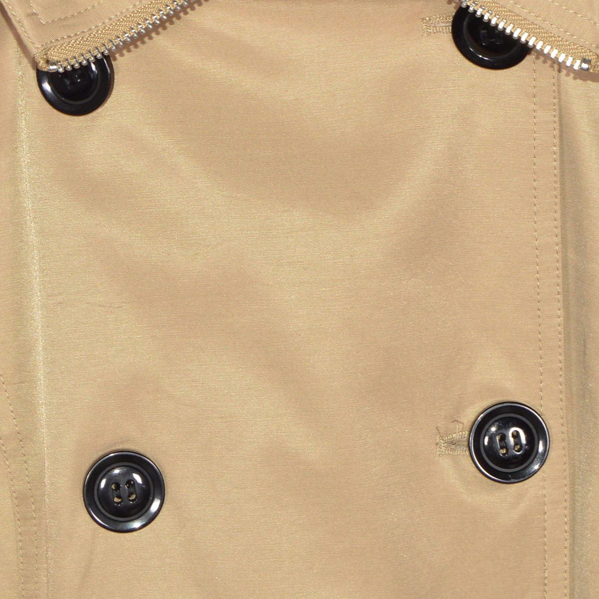 Gabardina Para Mujer, Con Botones Y Cinturón Philosophy Jr Talla Chica Color Cafe Claro Modelo GCV2021