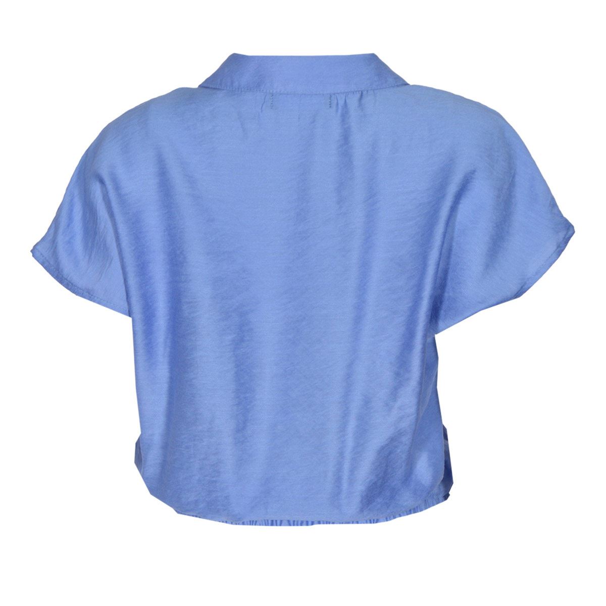 Blusa Para Mujer, Con Elástico Y Botones Philosophy Jr Talla Mediana Color Azul Claro Modelo 11696