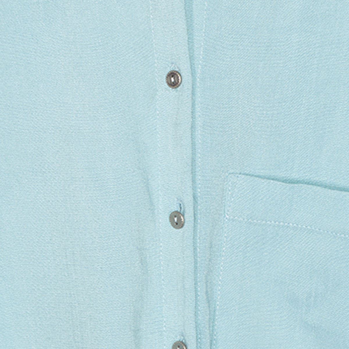 Blusa Para Mujer, Con Cinta De Amarre Y Botones Philosophy Jr Talla Mediana Color Azul Claro Modelo 11730