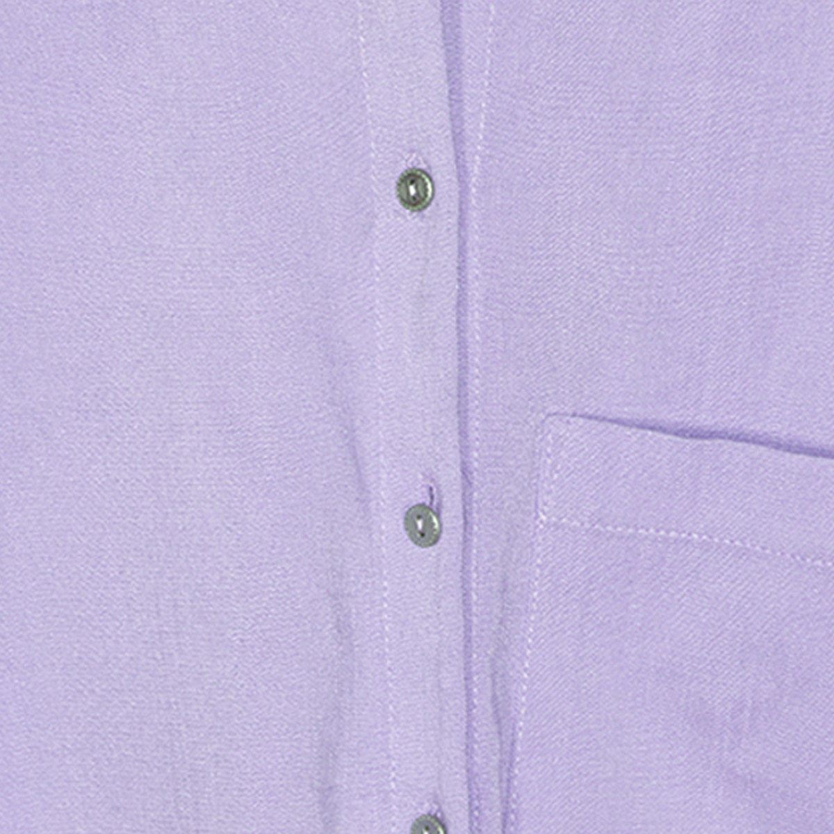 Blusa Para Mujer, Con Cinta De Amarre Y Botones Philosophy Jr Talla Grande Color Morado Claro Modelo 11730