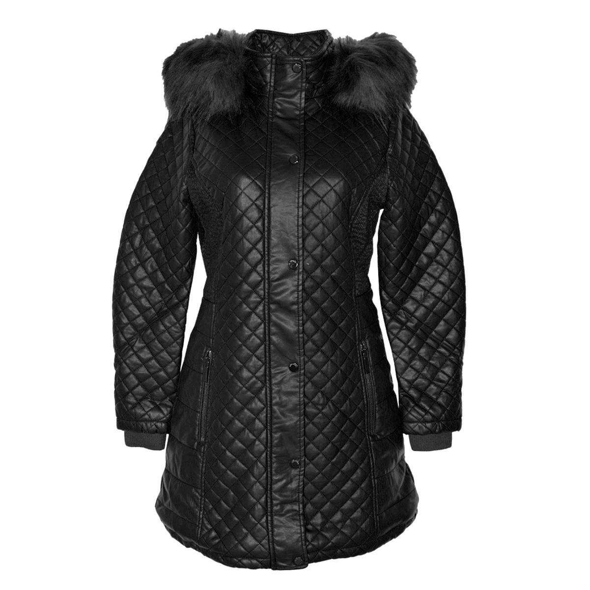 Chamarra con capucha con pelo para mujer Philosophy