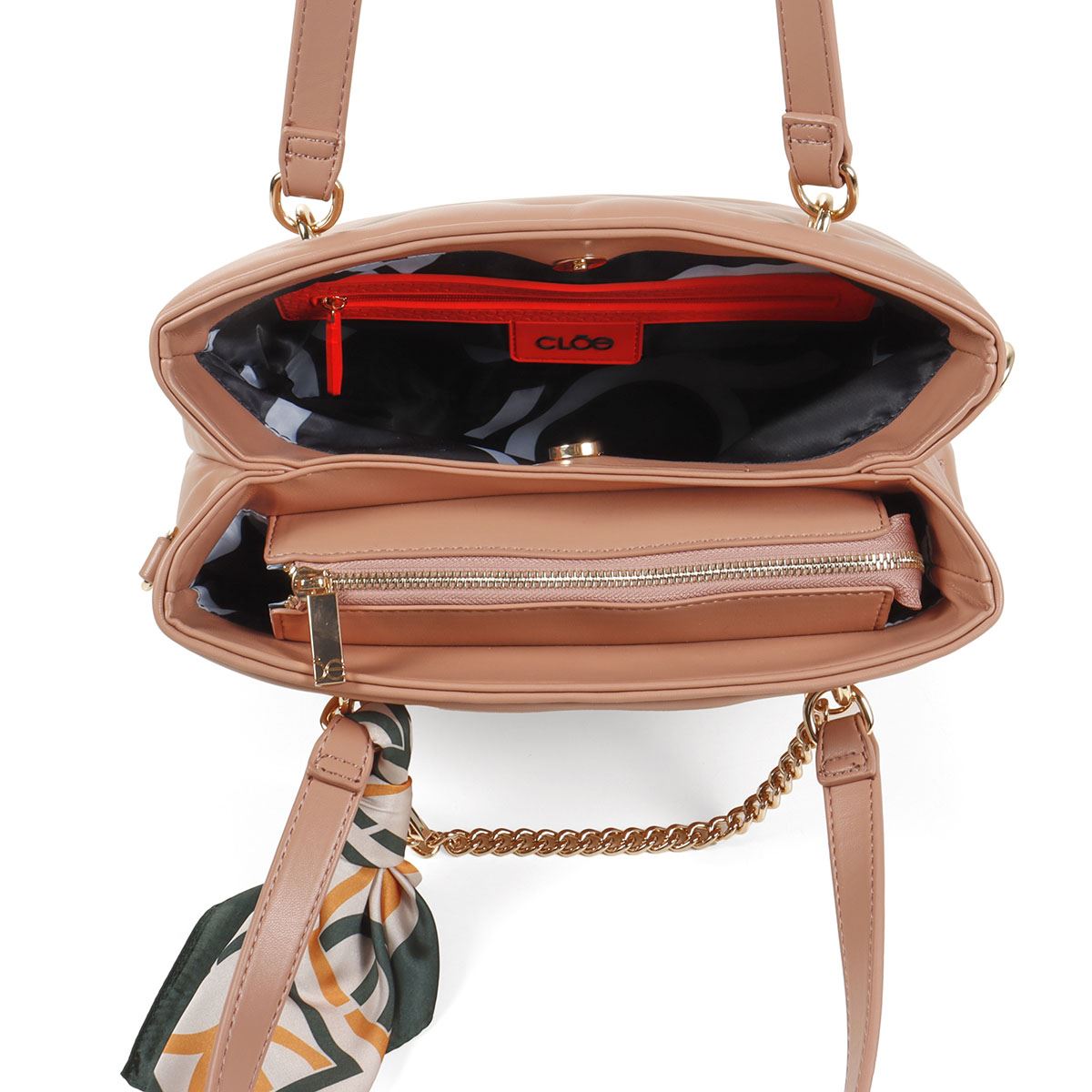 Bolso Satchel Cloe Rosa para Mujer