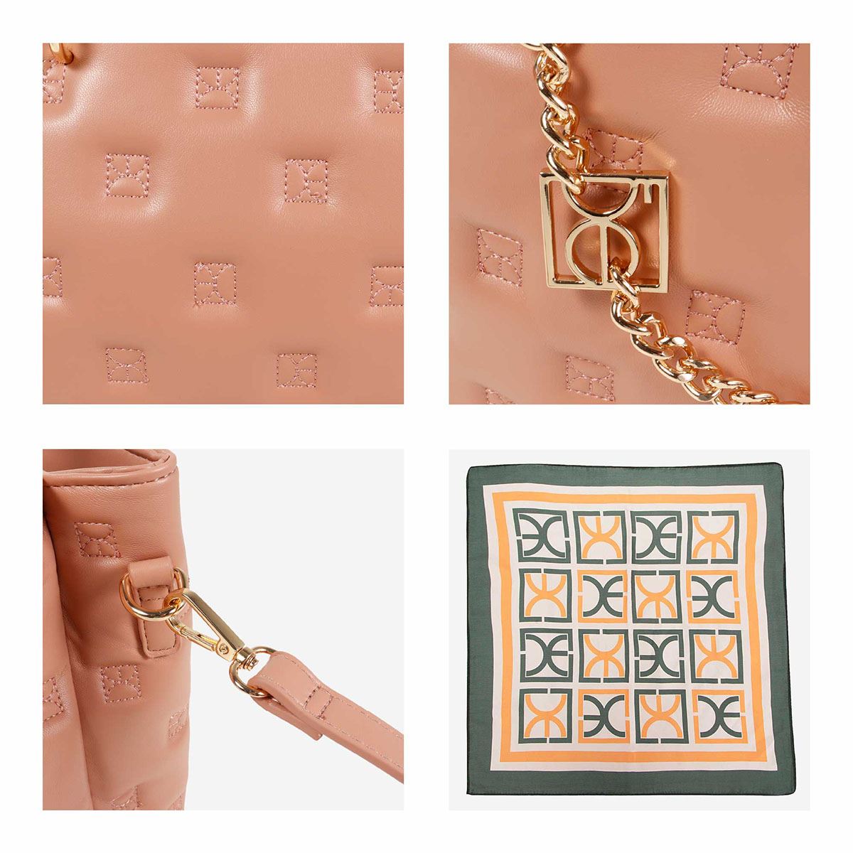 Bolso Satchel Cloe Rosa para Mujer