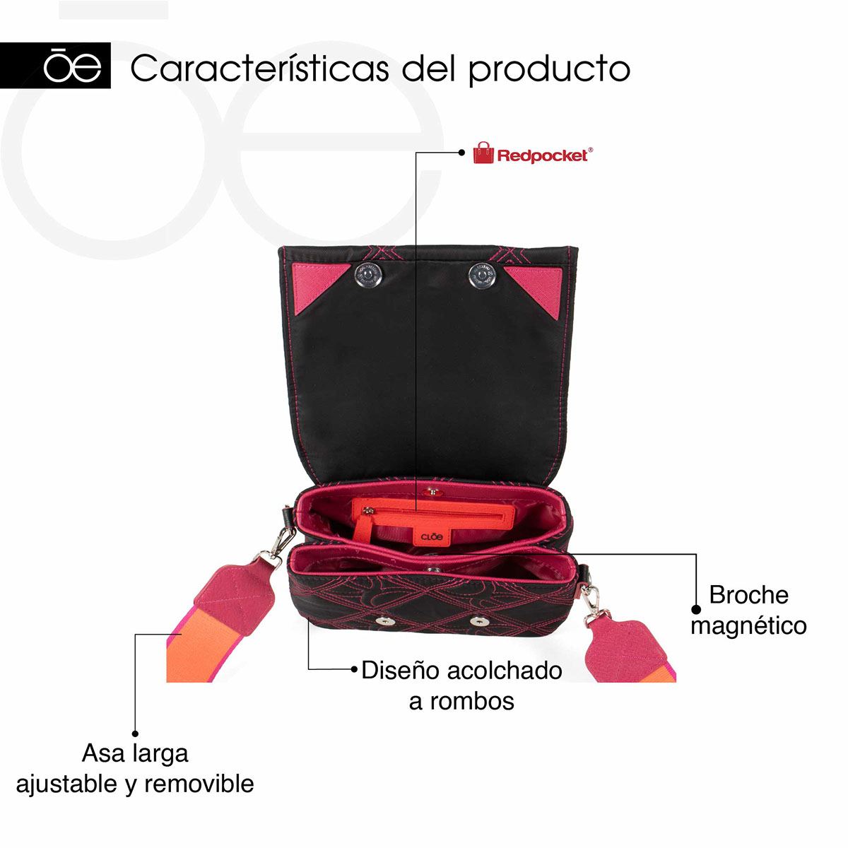 Bolso Cross Body Cloe Electrico para Mujer