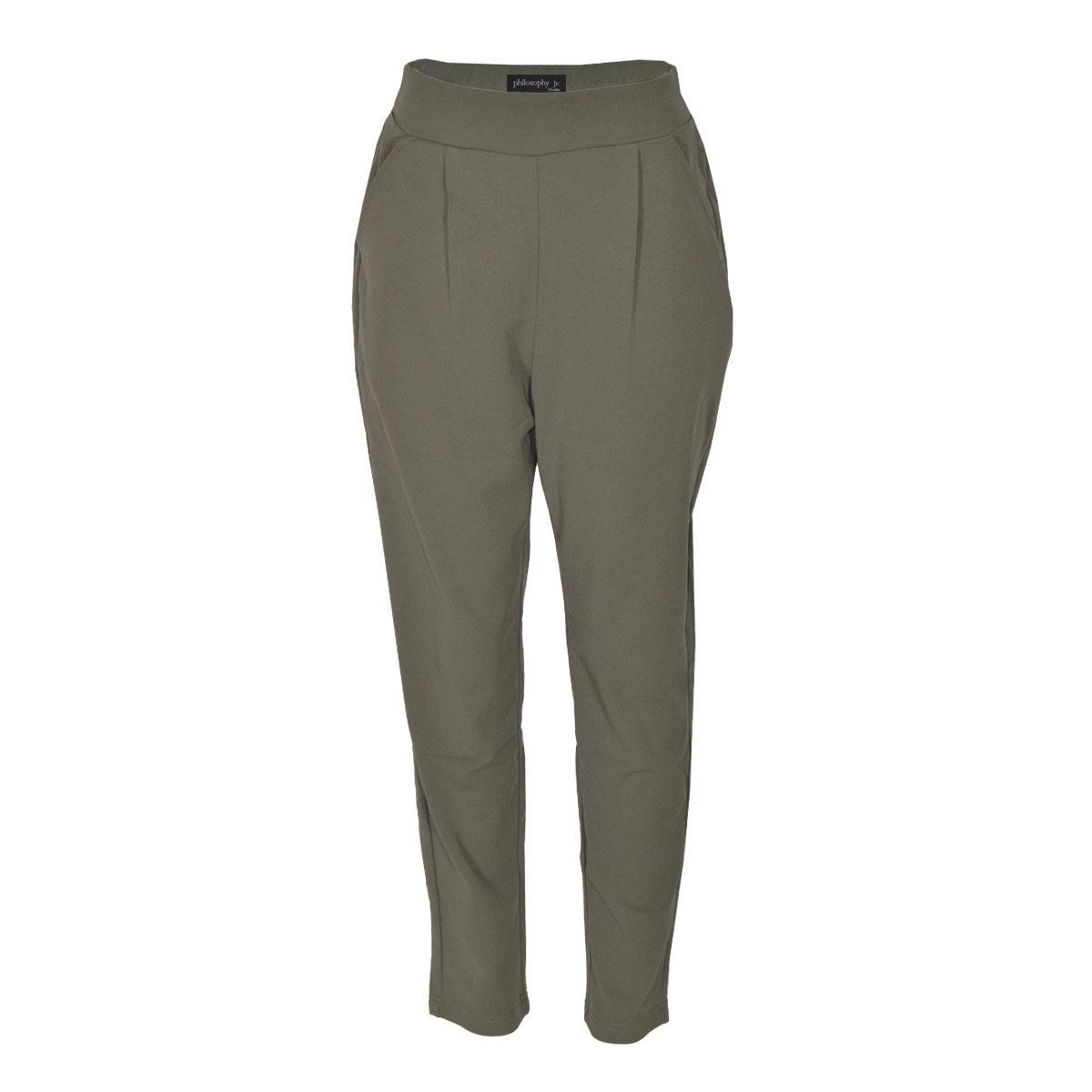 Pantalón Recto Para Mujer, Liso Philosophy Jr Talla Mediana Color Verde Modelo CRP28