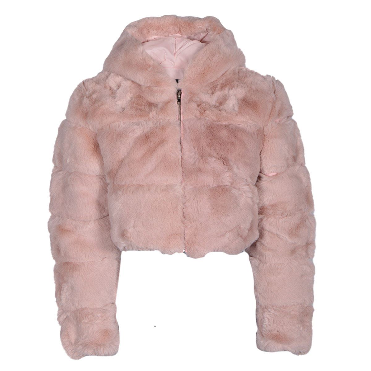 Chamarra corta afelpada con capucha para mujer Philosophy