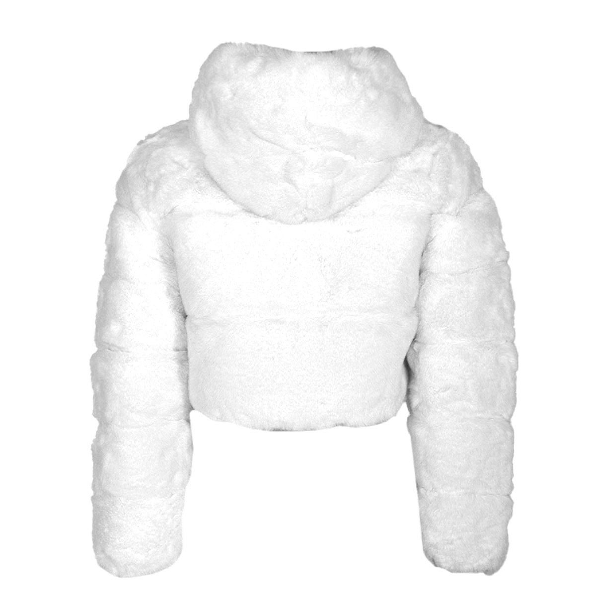 Chamarra corta afelpada con capucha para mujer Philosophy