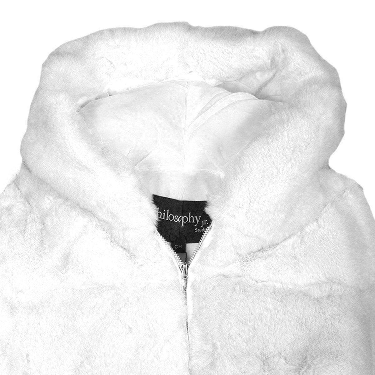 Chamarra corta afelpada con capucha para mujer Philosophy