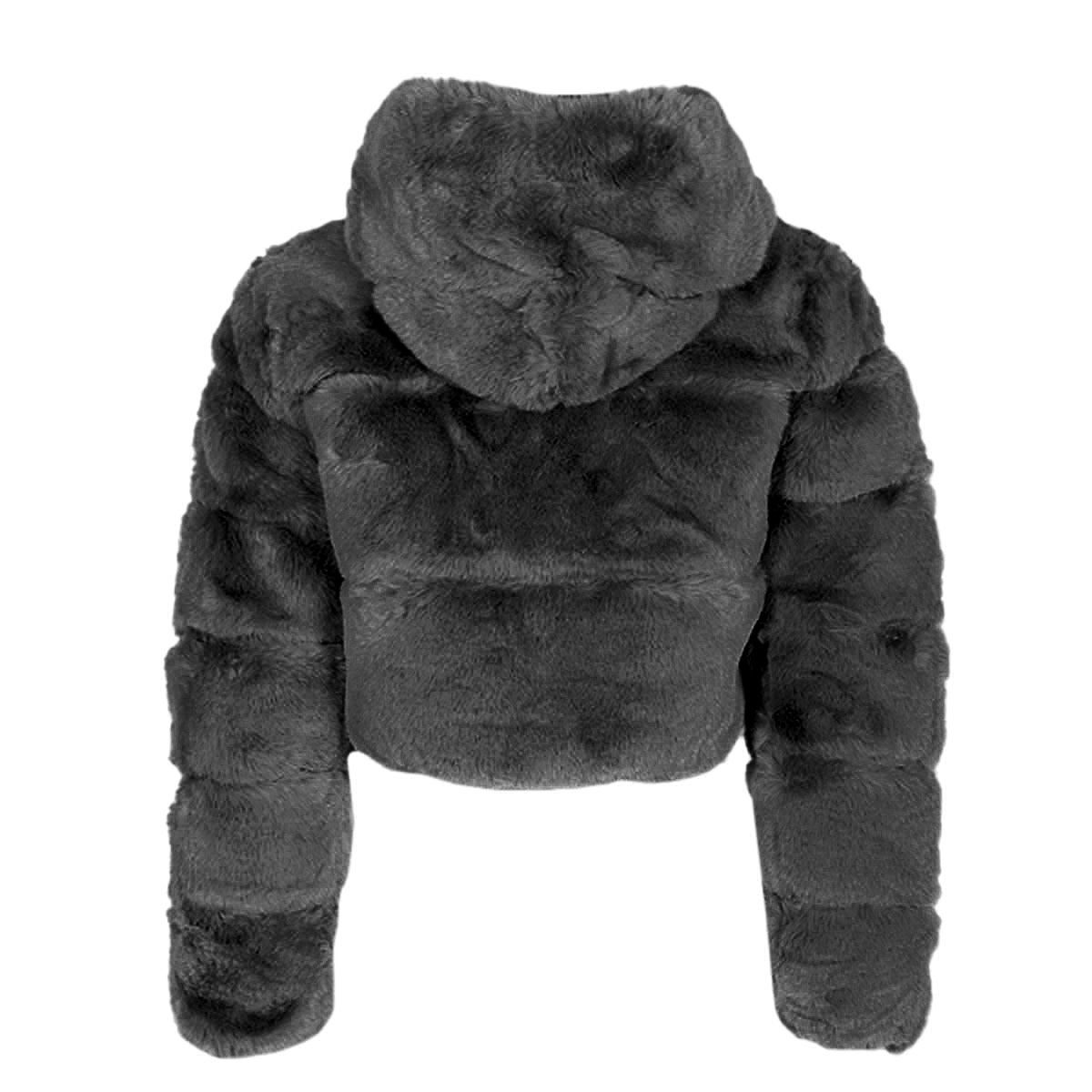 Chamarra corta afelpada con capucha para mujer Philosophy