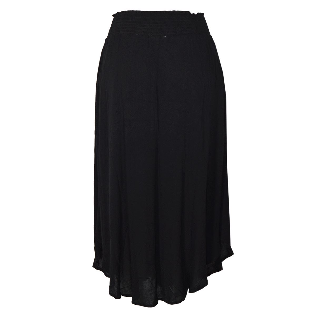 Falda larga lisa recta con elástico en cintura para mujer Philosophy