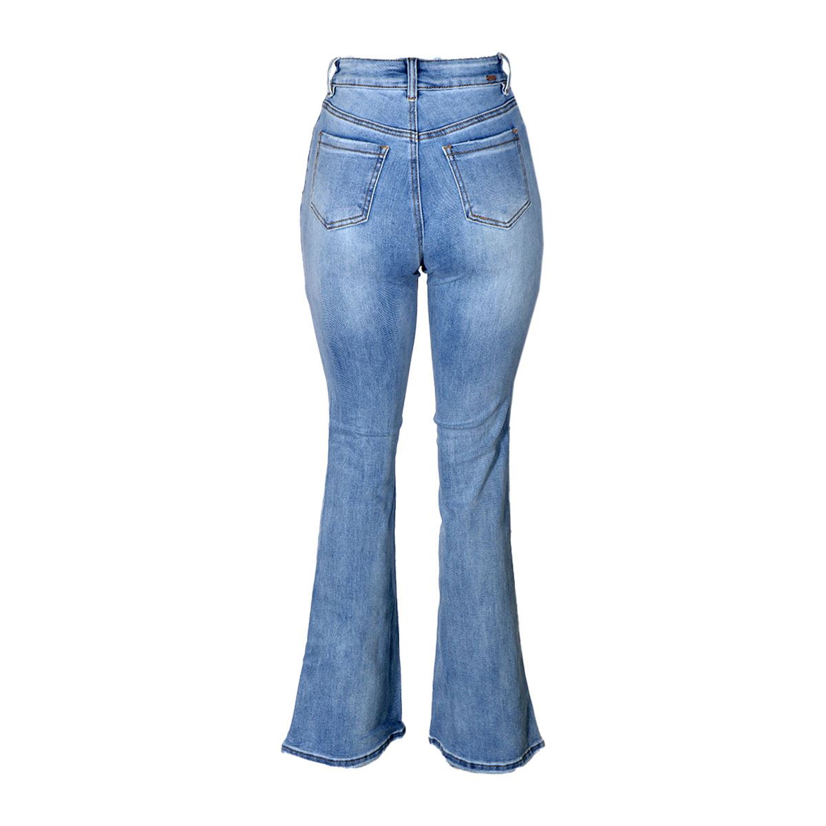 Jeans claro amplio con botón y bolsillos para mujer Philosophy