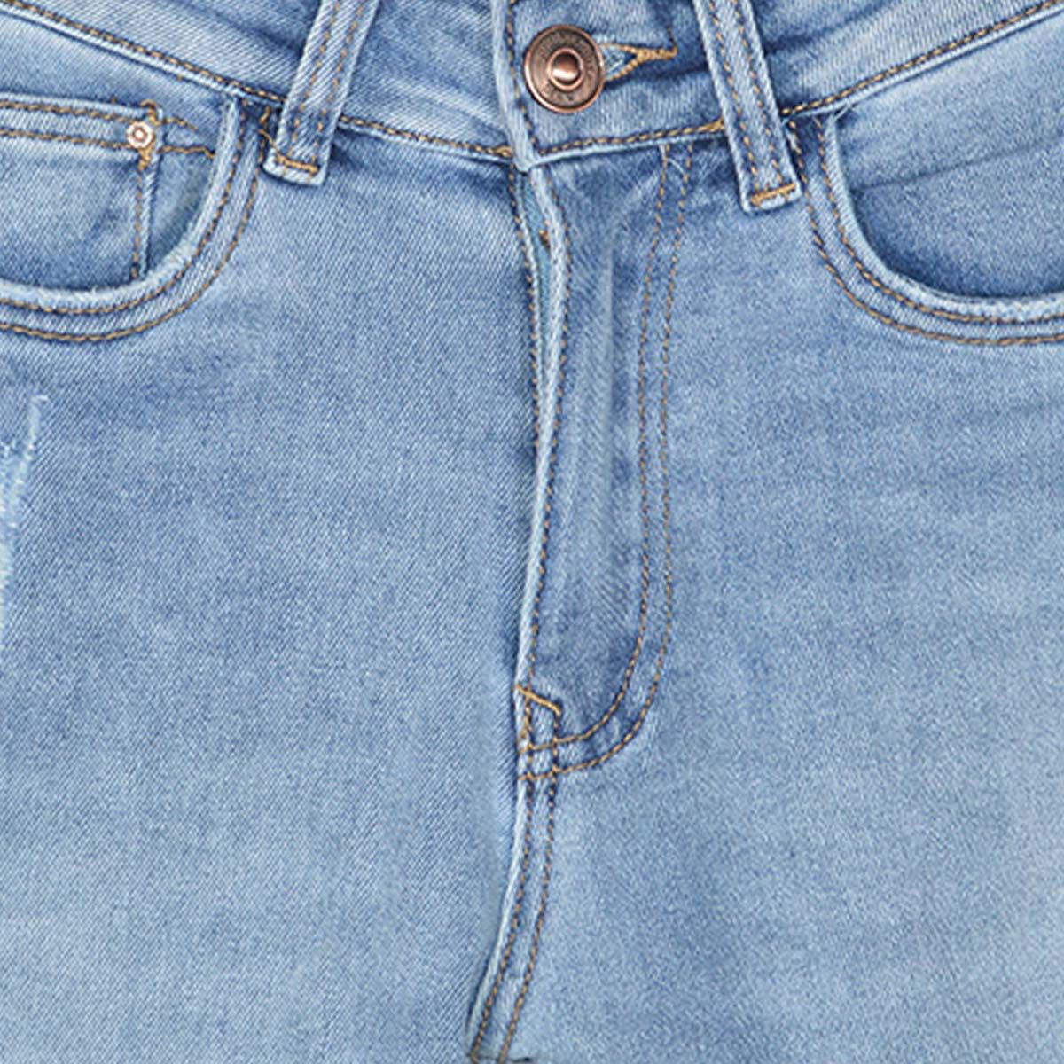 Jeans claro amplio con botón y bolsillos para mujer Philosophy