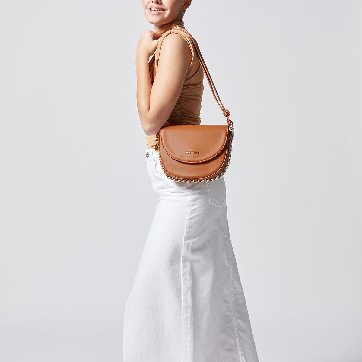 Bolso Crossbody Westies Camel para Mujer