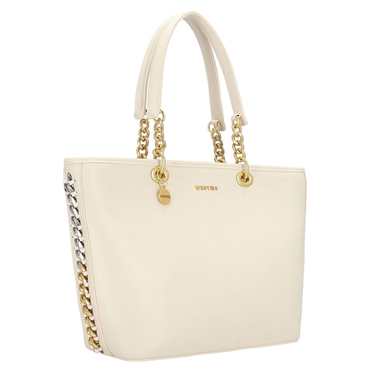 Bolso Tote Westies Marfil para Mujer