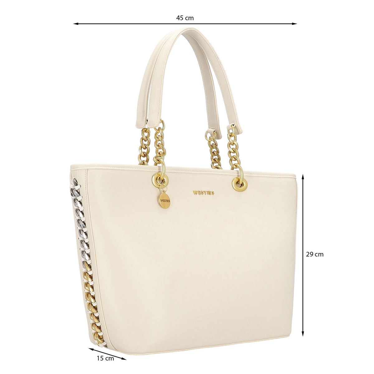 Bolso Tote Westies Marfil para Mujer