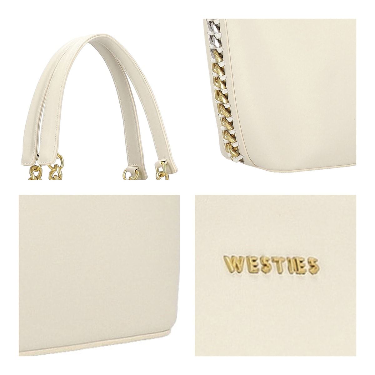 Bolso Tote Westies Marfil para Mujer