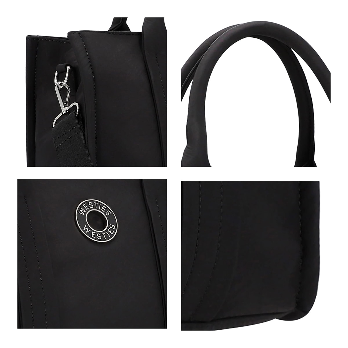 Bolso Tote Westies Negro para Mujer