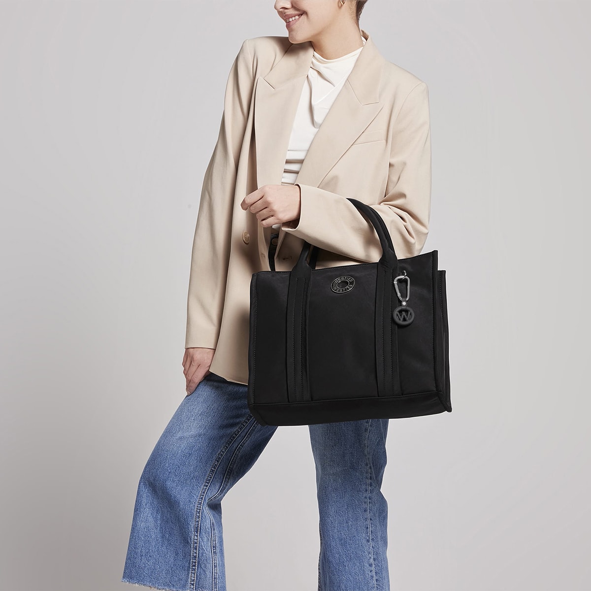 Bolso Tote Westies Negro para Mujer