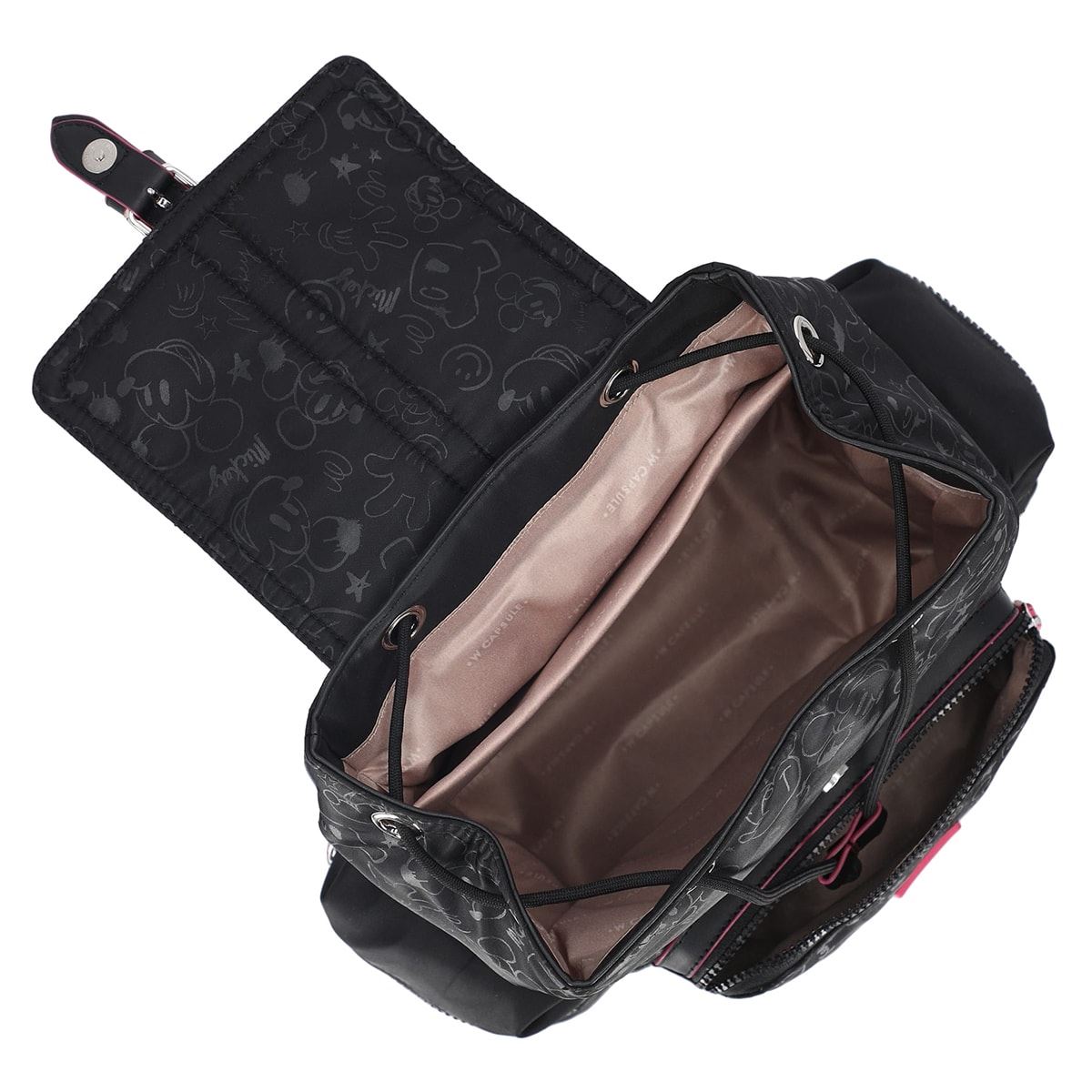 Mochila W Capsule Negra para Mujer