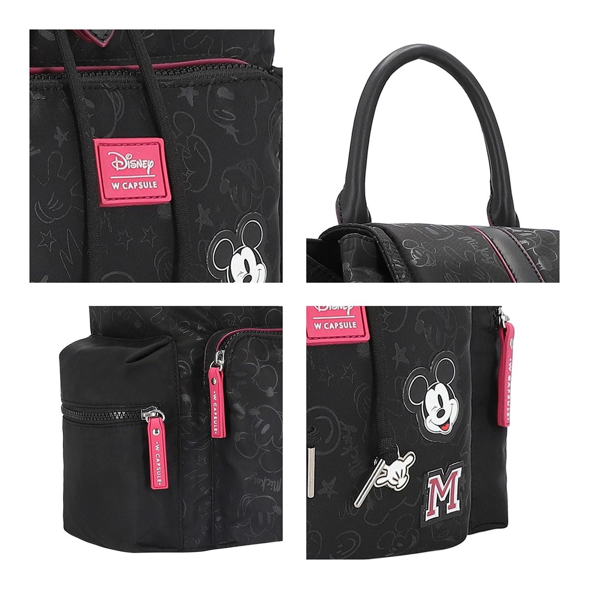 Mochila W Capsule Negra para Mujer