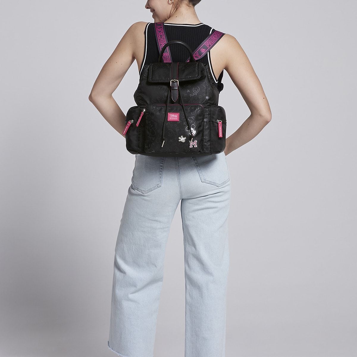 Mochila W Capsule Negra para Mujer