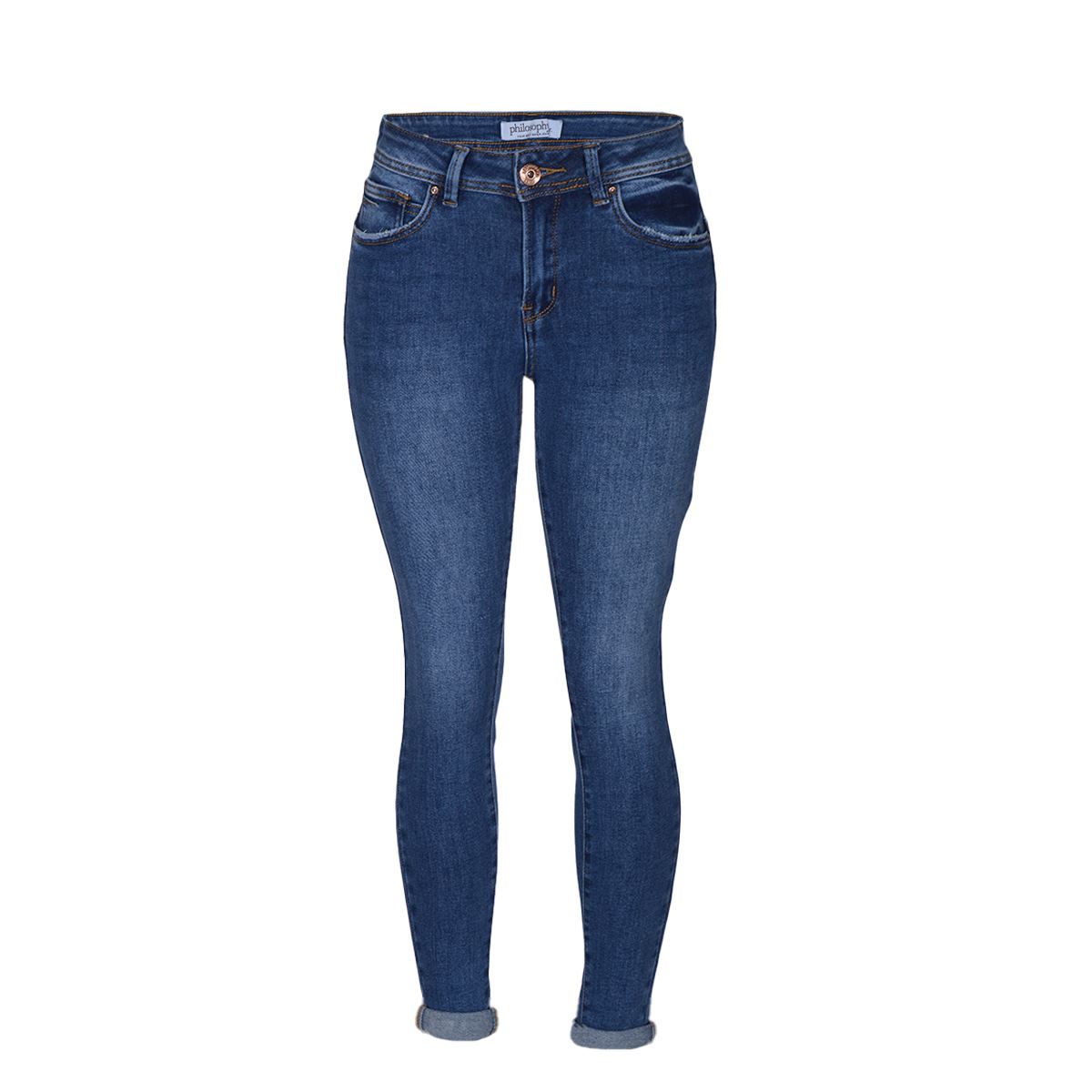 Jeans recto, con bolsillos traseros para mujer Philosophy