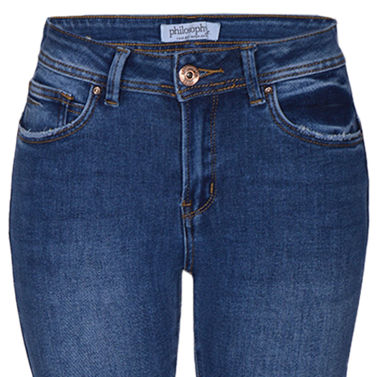 Jeans recto, con bolsillos traseros para mujer Philosophy