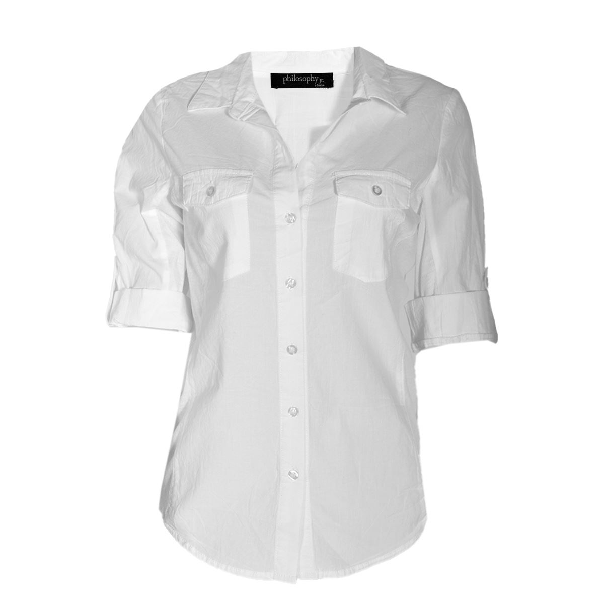 blusa lisa blanca