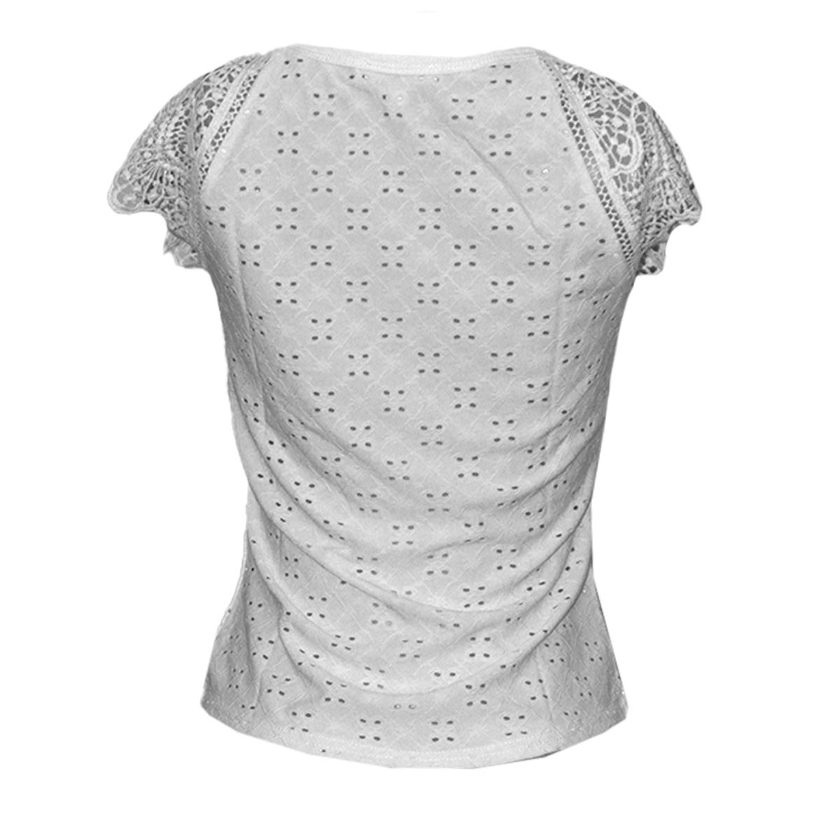 Blusa con detalle de encaje en manga  para mujer Philosophy Talla Chica