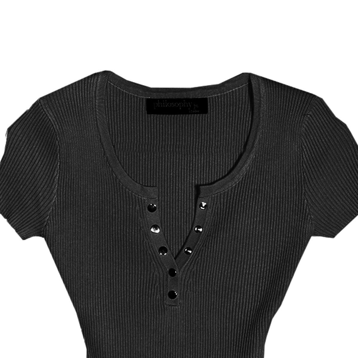 Blusa corta lisa para mujer Philosophy