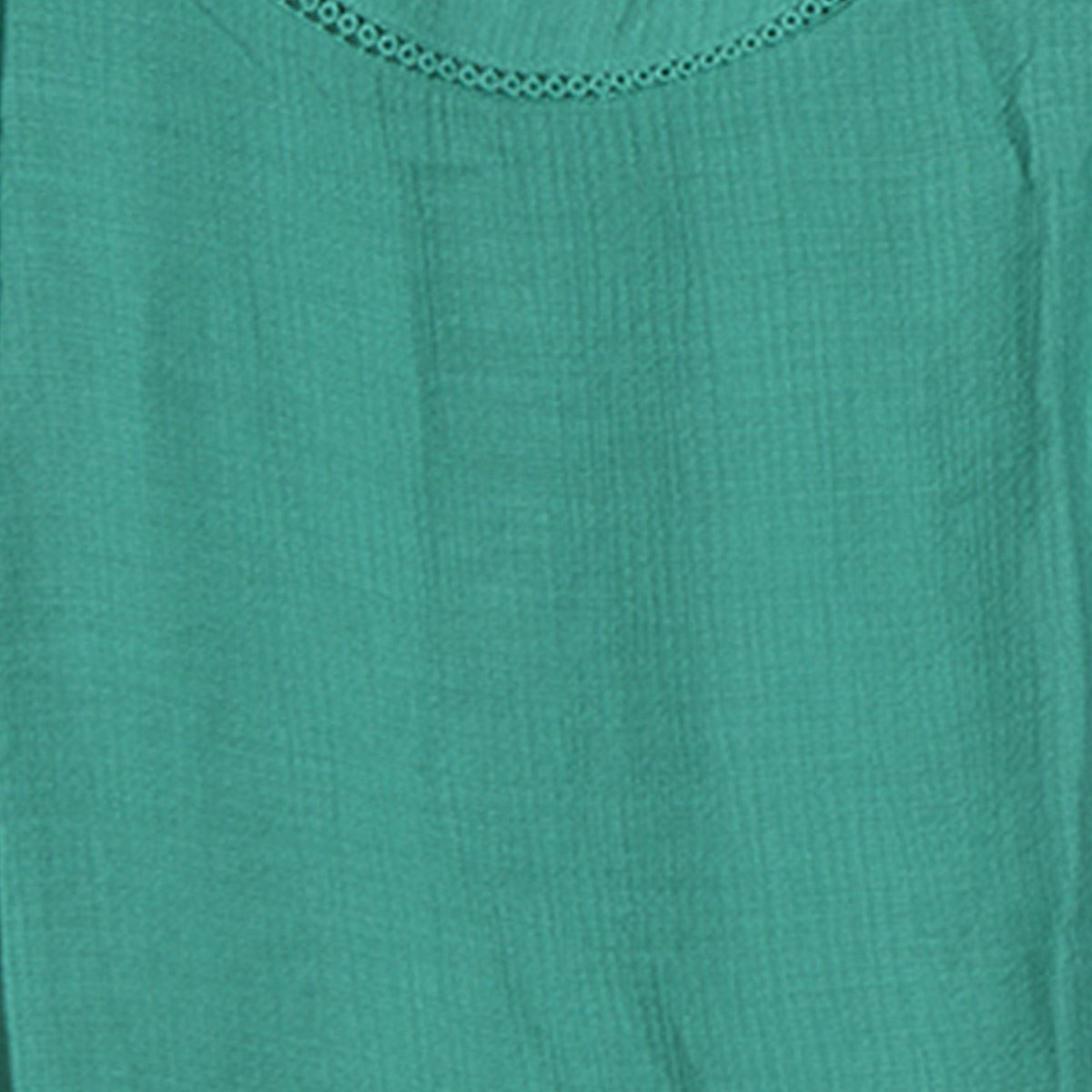 Blusa lisa con detalle pequeño de encaje en cuello para mujer Philosophy Talla Chica