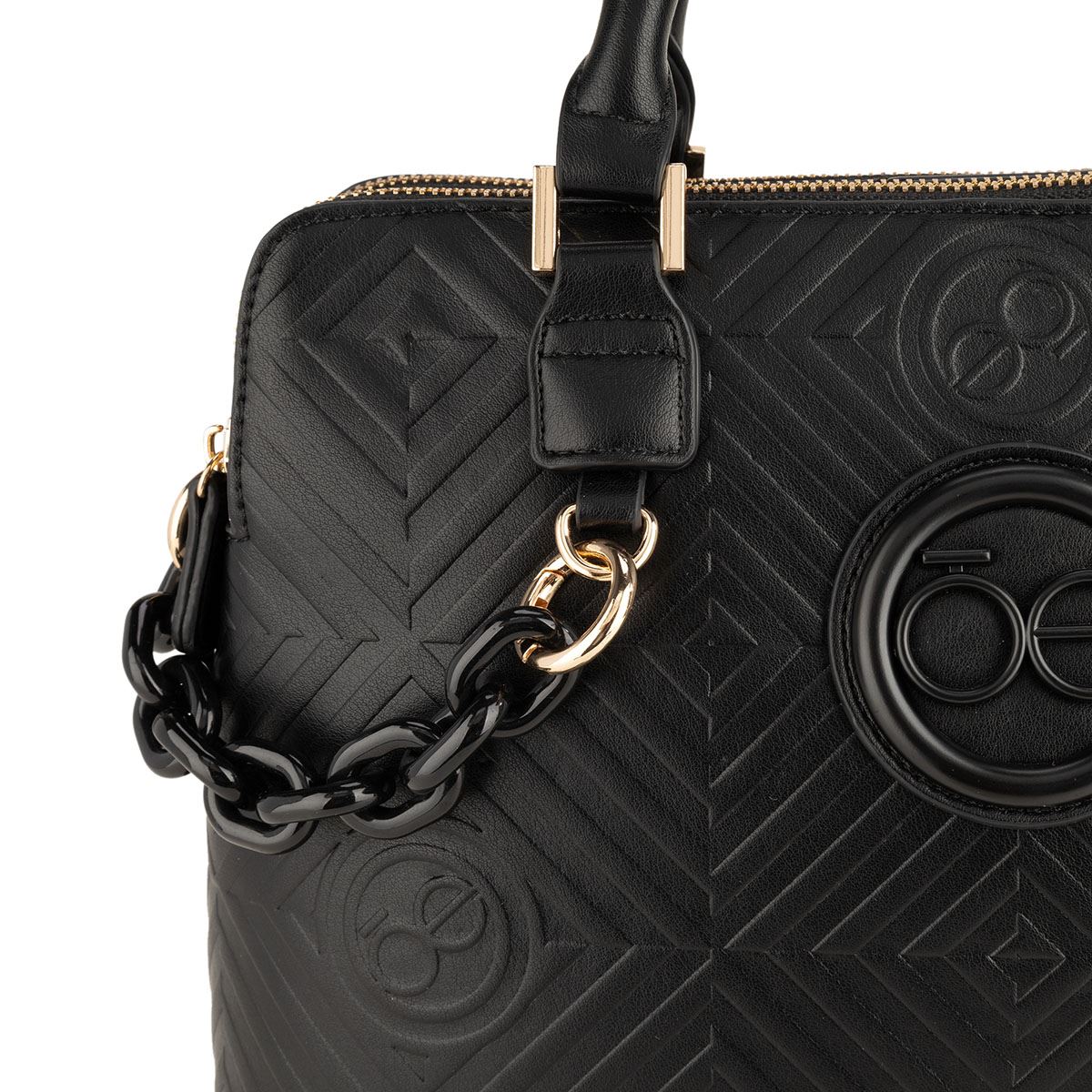 Bolso Satchel Cloe Negro para Mujer