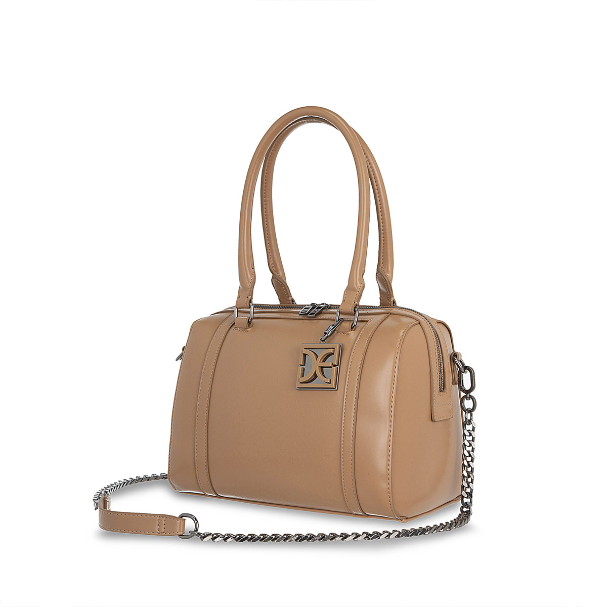 Bolso Bowling Cloe Camel para Mujer